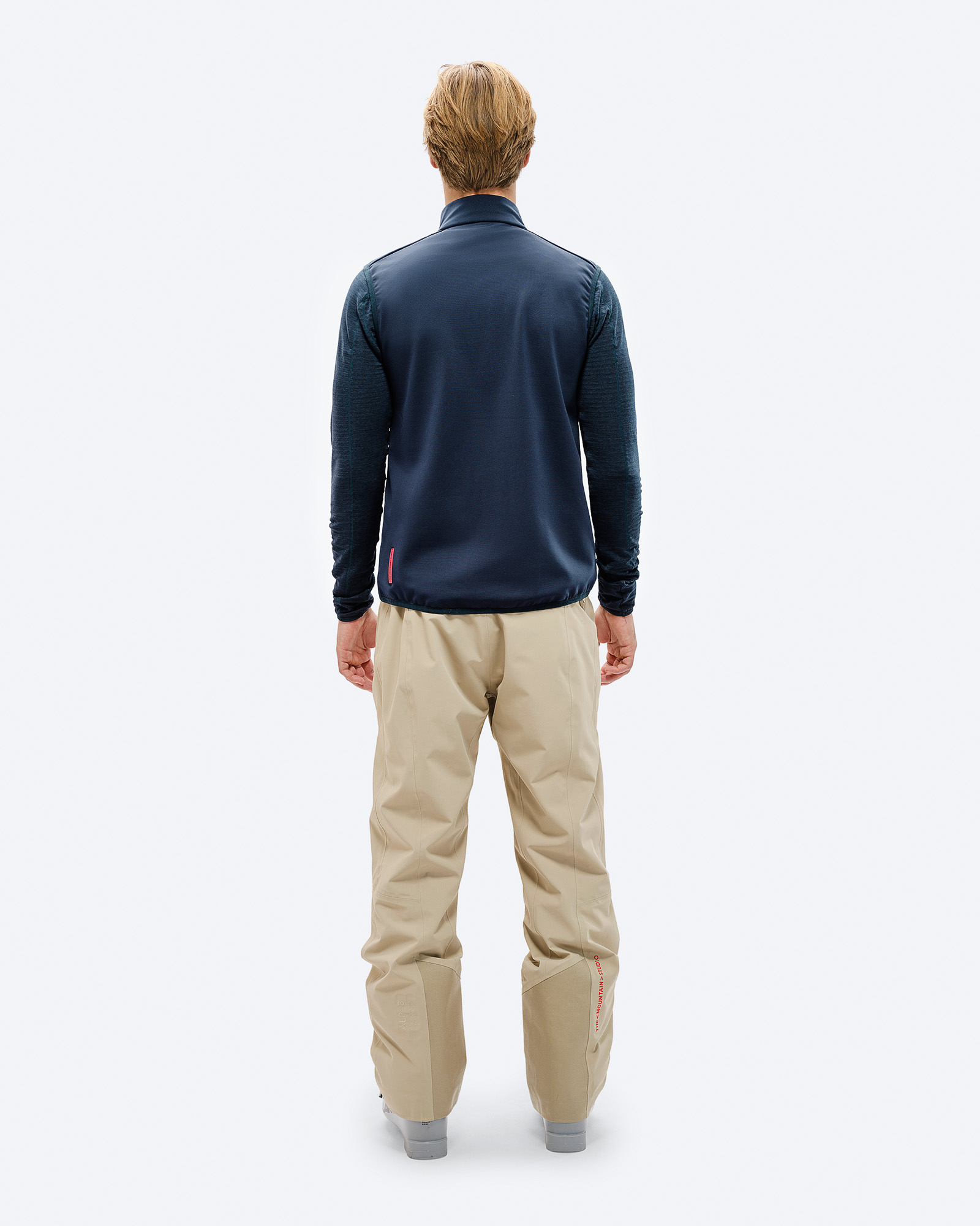 THE MOUNTAIN STUDIO - TECNO GRID FLEECE VEST